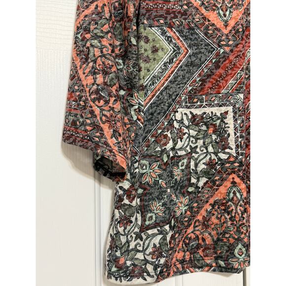 Ruby Rd Printed Blouse/Tunic, Size L - Picture 3 of 6